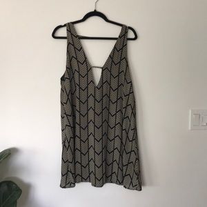 Black/Tan loose dress